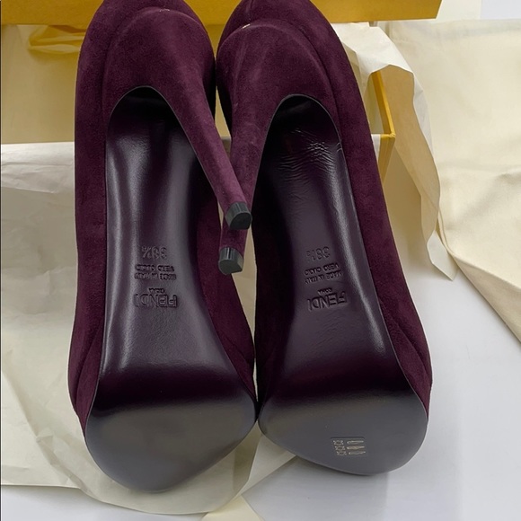 plum platform shoes